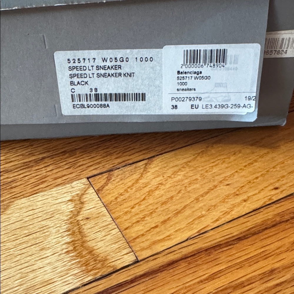 Balenciaga Black Knit Sock Sneakers with White Logo - Picture 6 of 7
